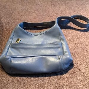 Tignanello shoulder blue purse